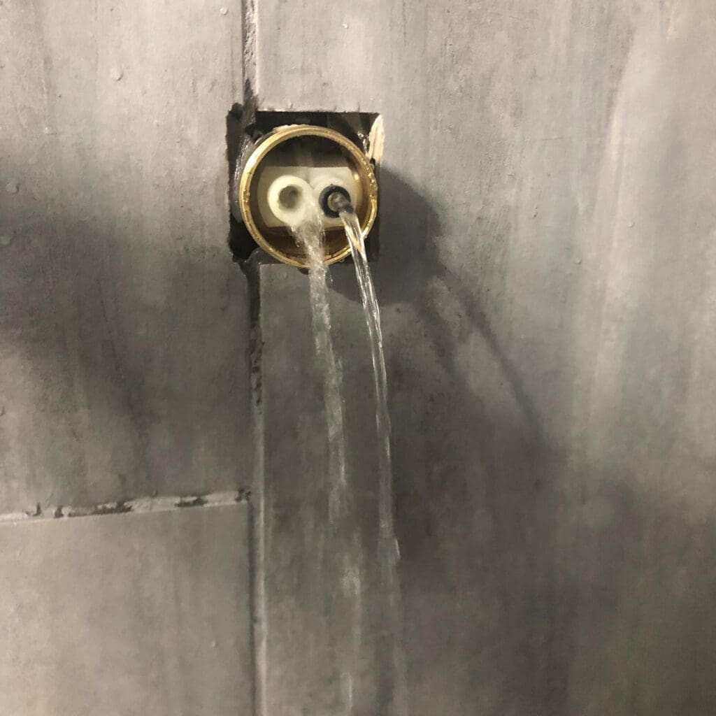 shower cartridge repair (currently leaking as shown in photo) in sherwood park
