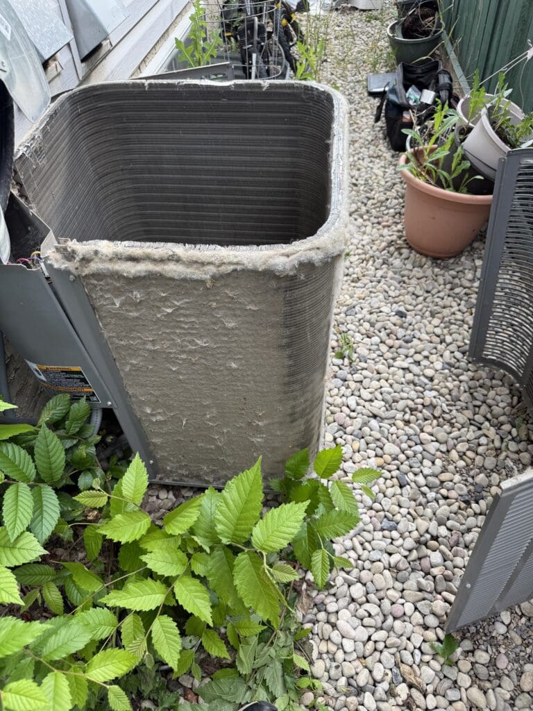 dust accumulation layer in AC in ST Albert