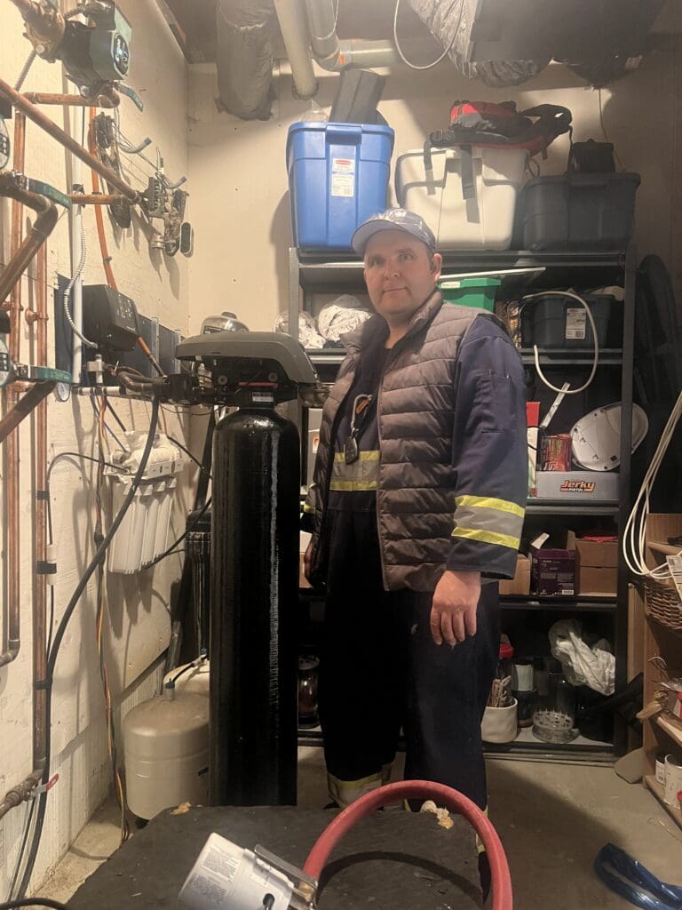 Navien boiler replacement in Fort Sask
